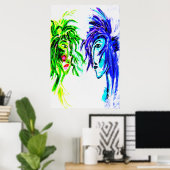 あなたと私24x36 ポスター (ホームオフィス)