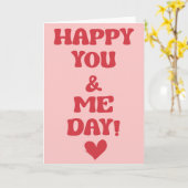 「あなたと私」アニバーサリーカード カード (黄色い花)