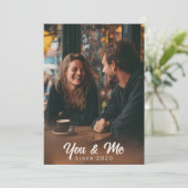 あなたと私 - カスタマイズ可能なバレンタイン写真カード シーズンカード (スタンド正面)