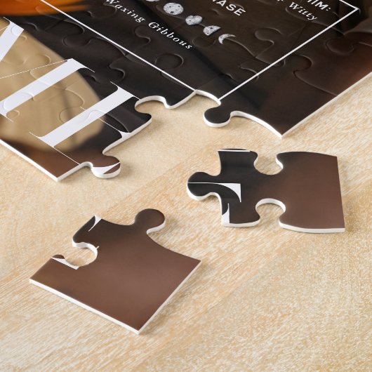 あなたと私 |カップルパーソナライズされたの写真 ジグソーパズル (側面)