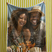 あなたと私 |カップルパーソナライズされたの写真 フリースブランケット