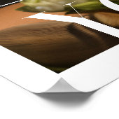 あなたと私 |カップルパーソナライズされたの写真 ポスター (角)