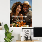 あなたと私 | カップル限定写真 ポスター (ホームオフィス)