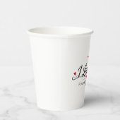 あなたと私、永遠に 紙コップ (右)