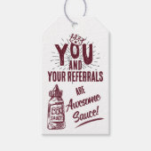 あなたと紹介はソース素晴らしマーケティング ギフトタグ (正面)