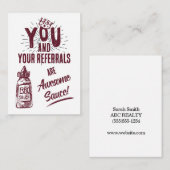 あなたと紹介はソース素晴らしマーケティング ノートカード (正面/裏面)