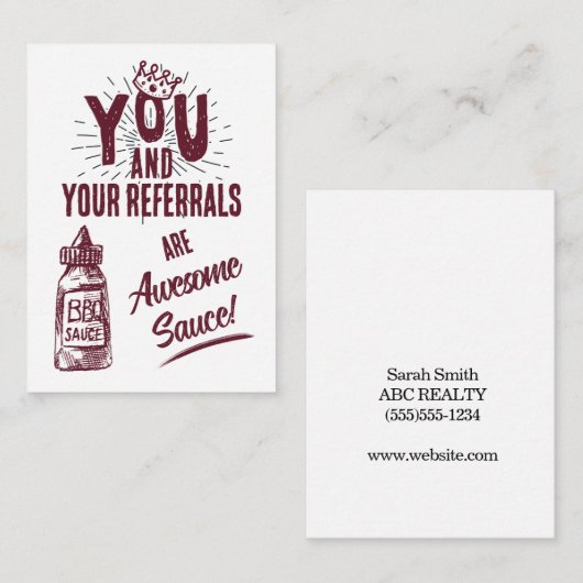 あなたと紹介はソース素晴らしマーケティング ノートカード (正面/裏面)