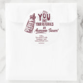 あなたと紹介はソース素晴らしマーケティング ラウンドシール (バッグ)