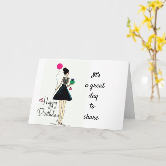 **あなたと誕生日を共有**誕生日 カード (黄色い花)