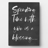 あなたと過ごす時間は賛美の引用文 フォトプラーク (正面)