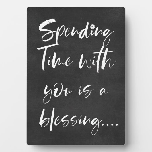 あなたと過ごす時間は賛美の引用文 フォトプラーク (正面)
