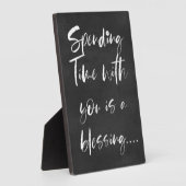 あなたと過ごす時間は賛美の引用文 フォトプラーク (側面)