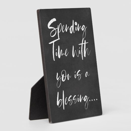 あなたと過ごす時間は賛美の引用文 フォトプラーク (側面)