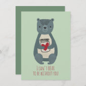 あなたと離れるのが耐えられない ノートカード (正面/裏面)