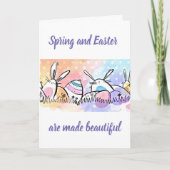 あなたと「イースター」をシェアすることが美しい シーズンカード (正面)