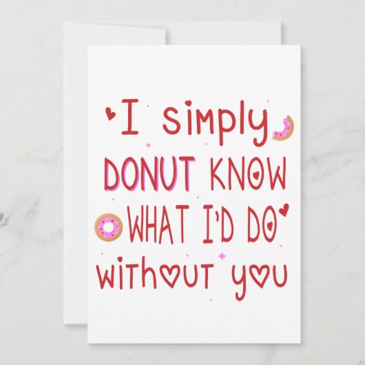 あなたなしじゃドーナツのように困るわ シーズンカード (正面)