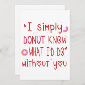 あなたなしじゃドーナツのように困るわ シーズンカード (正面/裏面)