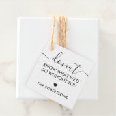 あなたなしではどうしたらいいかわからないタグ、クラフト フェイバータグ (インサイチュ)