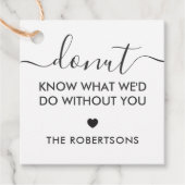 あなたなしではどうしたらいいかわからないタグ、クラフト フェイバータグ (正面)