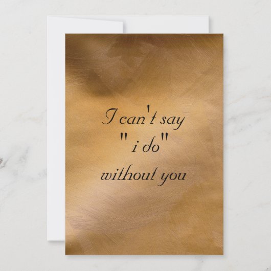 あなたなしでは生きていけない 招待状 (正面)