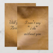 あなたなしでは生きていけない 招待状 (正面/裏面)