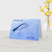 あなたなしで カード (黄色い花)