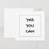 あなたならできる エンカレッジ カード (正面/裏面)