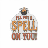 あなたにかかります ハロウィーンの魔法鍋Tシャツ_1 シール (正面)