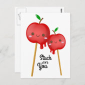 あなたにくっついたキャンディーアップル ポストカード (正面/裏面)