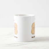 あなたについてくだらないかわいいピーナツしゃれ愛ユーモア コーヒーマグカップ (中央)