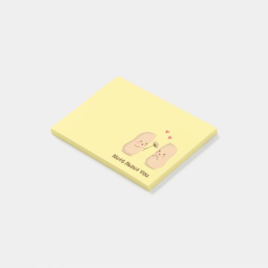 あなたについてくだらないかわいいピーナツしゃれ愛ユーモア ポストイット (アングル)