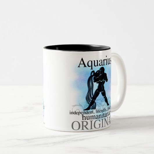 あなたについてのアクエリアス ツートーンマグカップ (正面右)