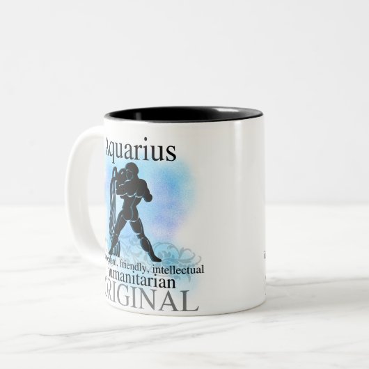 あなたについてのアクエリアス ツートーンマグカップ (正面左)