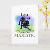 あなたについてのレオ カード (黄色い花)