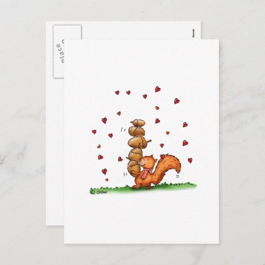 あなたについてのAMのナット-ユーモアのある-バレンタインデーのギフト シーズンポストカード (正面/裏面)