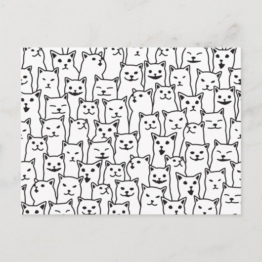 あなたについて猫が正しかった 猫 パターン 面白い ポストカード (正面)