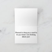 あなたについて考えているボストンテリアは梳きます カード (内部)