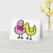 あなたについて考えることは梳きます カード (黄色い花)