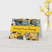 あなたについて考える秋の恵み カード (黄色い花)