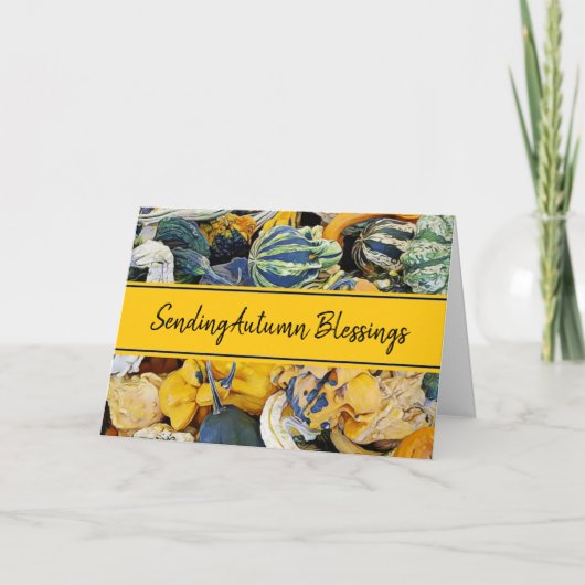あなたについて考える秋の恵み カード (正面)