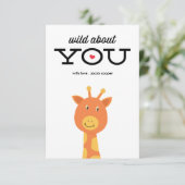 あなたについて野生教室のバレンタインデーカード 招待状 (スタンド正面)