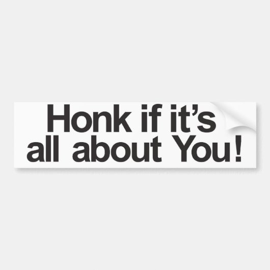 あなたについて バンパーステッカー (正面)