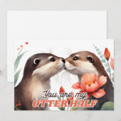 あなたにとってのオッターハーフ オッターキッシングバレンタイン シーズンカード (正面/裏面)
