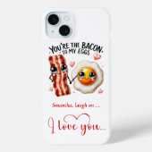 あなたにとっての卵にあたるベーコン Funny Valentine's Case-Mate iPhoneケース (裏面)