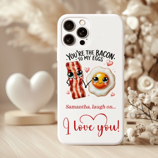 あなたにとっての卵にあたるベーコン Funny Valentine's Case-Mate iPhoneケース