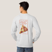 あなたにとってピザにはチーズ Tシャツ (裏面フル)