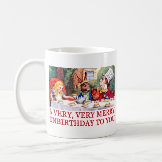 あなたにとってメリーとても誕生日が無い！ コーヒーマグカップ (左)