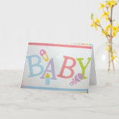 あなたにとって喜びと幸せとは新生児 カード (黄色い花)