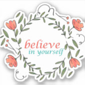 あなたにとって非常に有意義で美しい引用文 シール (正面)