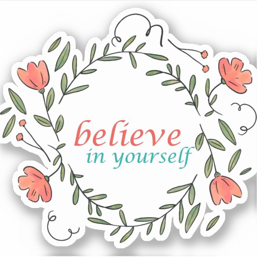 あなたにとって非常に有意義で美しい引用文 シール (正面)